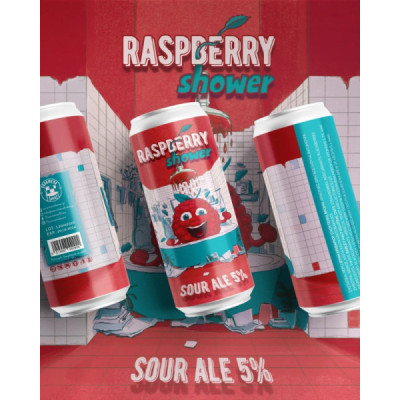 SOURMENA RASPBERRY SHOWER 0.50lt