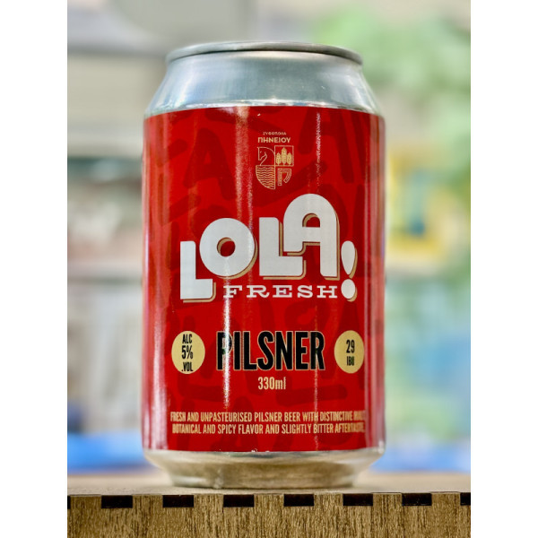 ΠΗΝΕΙΟΥ LOLA PILS 0.33lt (KOYTI)